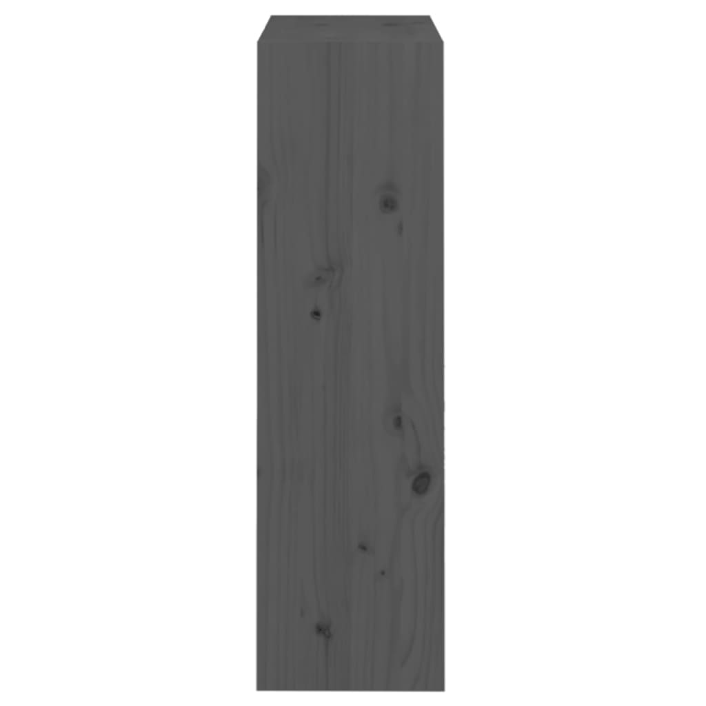 Bokhylle/Romdeler Grå 60X30X103,5 Cm Heltre Furu