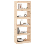 Bokhylle/Romdeler 60X35X167 Cm Heltre Furu