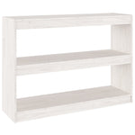 Bokhylle/Romdeler Hvit 100X30X71,5 Cm Furu