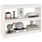 Bokhylle/Romdeler Hvit 100X30X71,5 Cm Furu