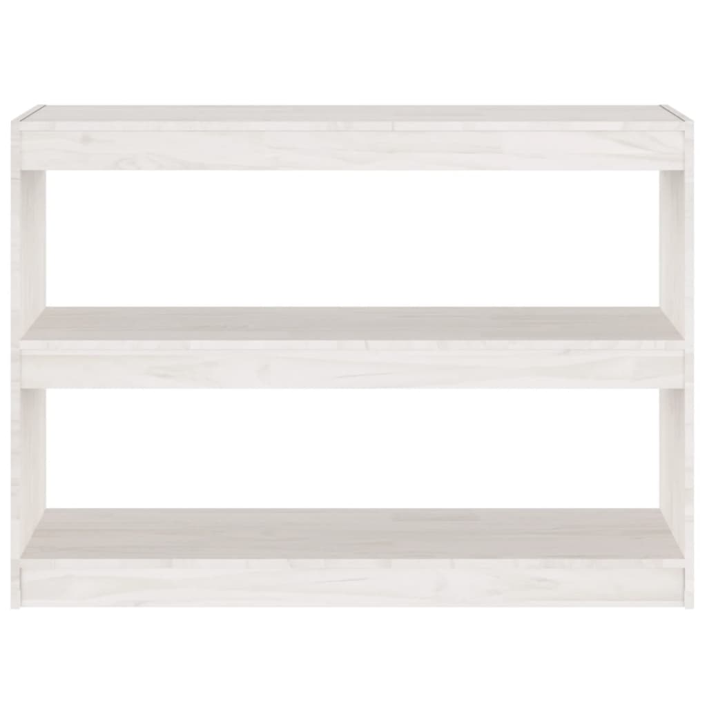 Bokhylle/Romdeler Hvit 100X30X71,5 Cm Furu