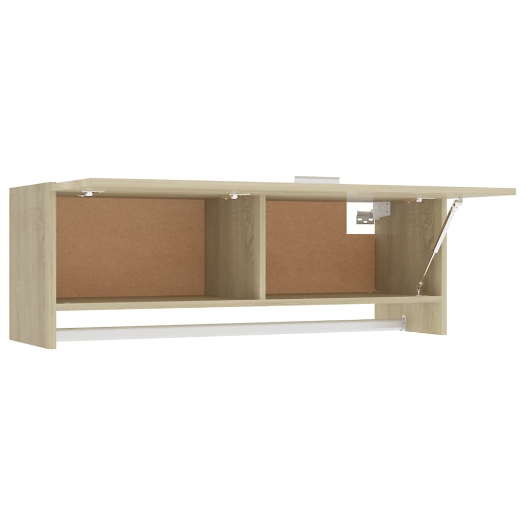 Garderobe Sonoma Eik 100X32,5X35 Cm Konstruert Tre