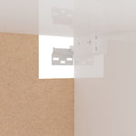 Garderobe Høyglans Hvit 100X32,5X35 Cm Konstruert Tre