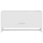 Garderobe Hvit 70X32,5X35 Cm Konstruert Tre