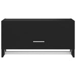 Garderobe Svart 70X32,5X35 Cm Konstruert Tre