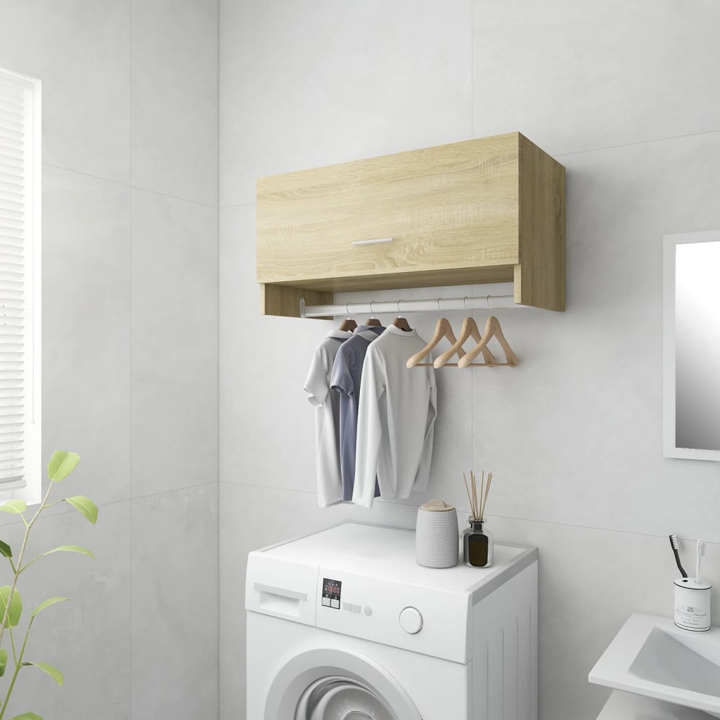Garderobe Sonoma Eik 70X32,5X35 Cm Konstruert Tre