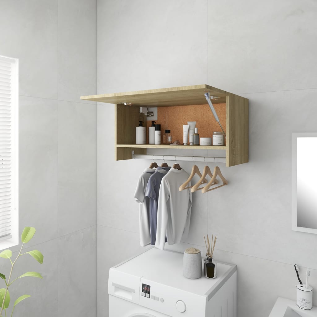 Garderobe Sonoma Eik 70X32,5X35 Cm Konstruert Tre