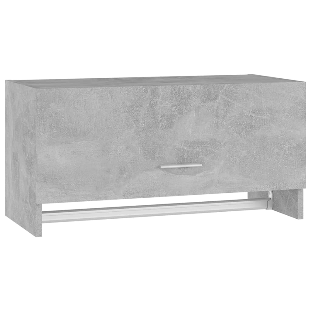 Garderobe Betonggrå 70X32,5X35 Cm Konstruert Tre