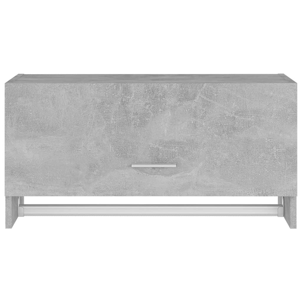 Garderobe Betonggrå 70X32,5X35 Cm Konstruert Tre