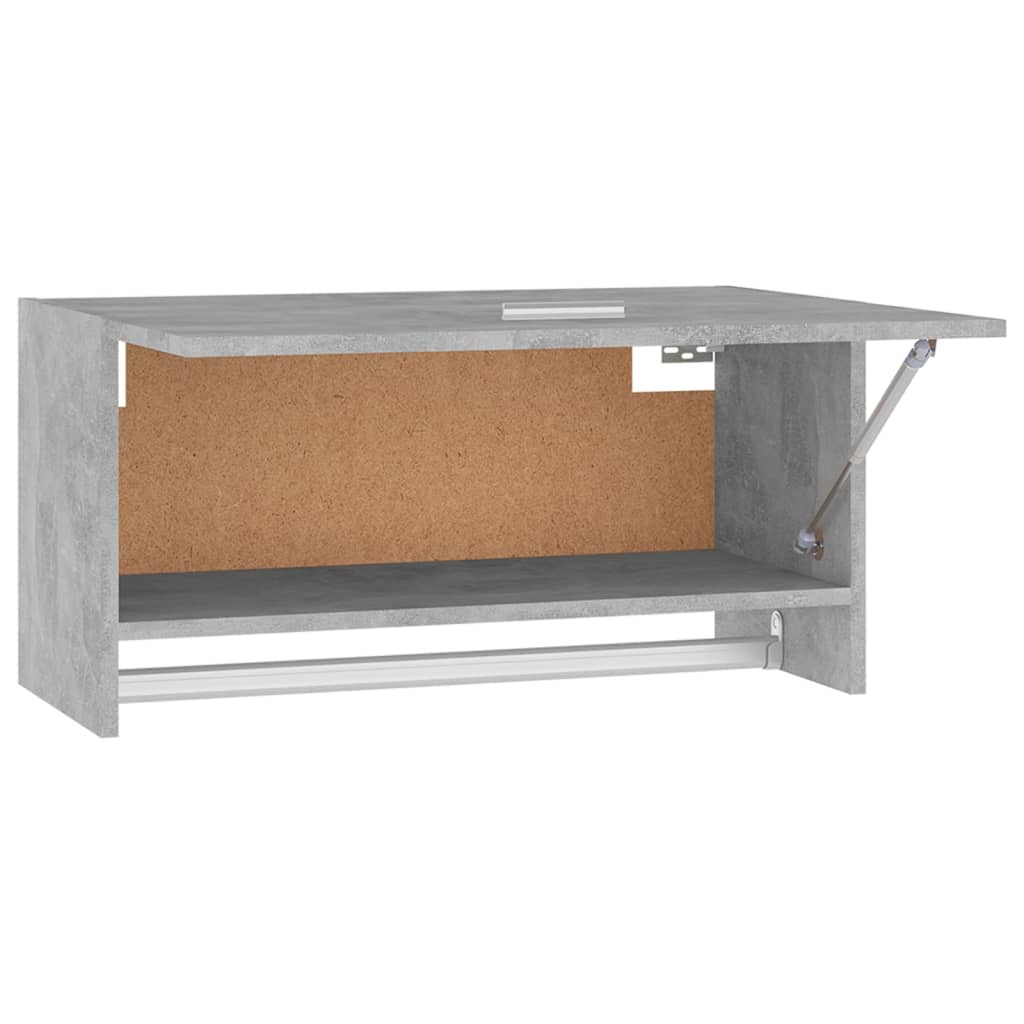 Garderobe Betonggrå 70X32,5X35 Cm Konstruert Tre