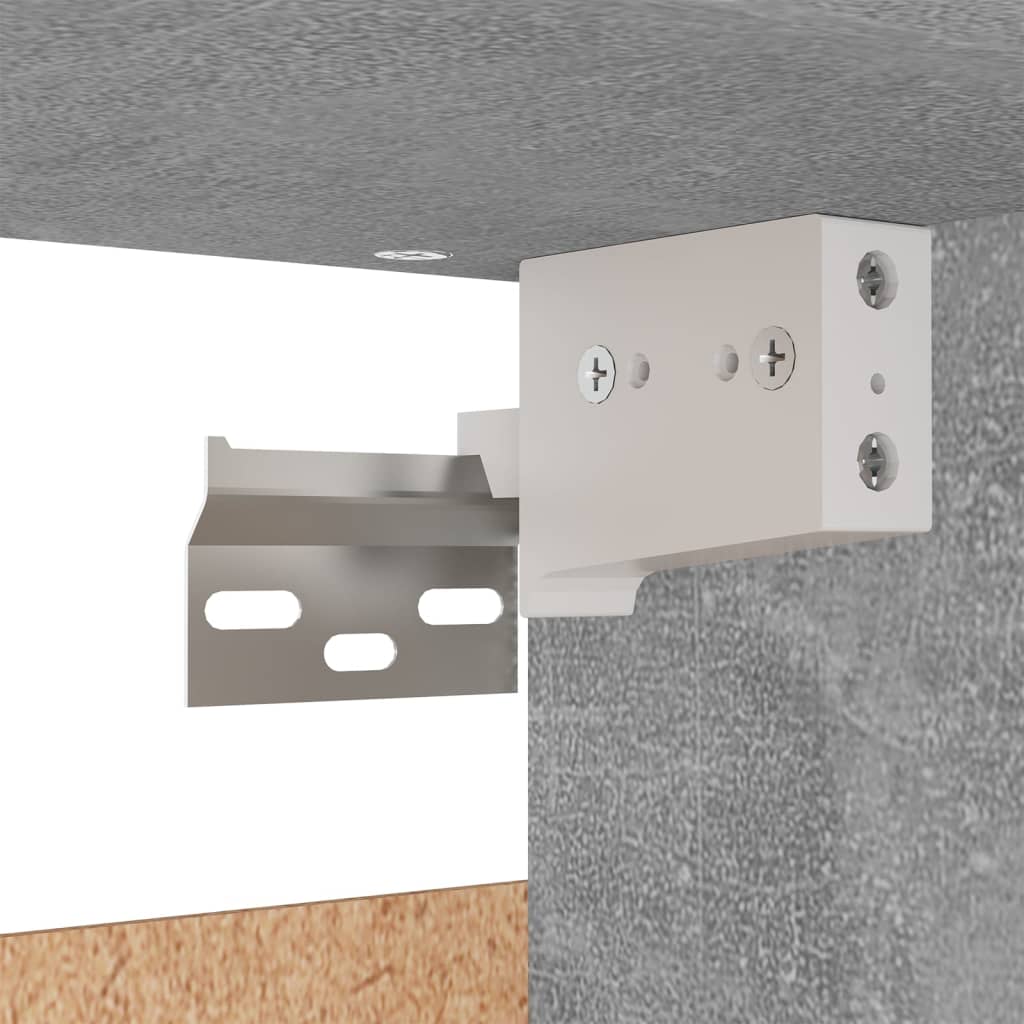 Garderobe Betonggrå 70X32,5X35 Cm Konstruert Tre