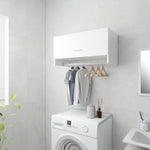 Garderobe Høyglans Hvit 70X32,5X35 Cm Konstruert Tre