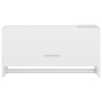 Garderobe Høyglans Hvit 70X32,5X35 Cm Konstruert Tre