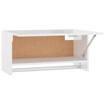Garderobe Høyglans Hvit 70X32,5X35 Cm Konstruert Tre