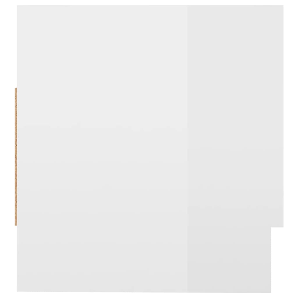 Garderobe Høyglans Hvit 70X32,5X35 Cm Konstruert Tre