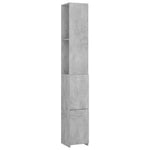 Baderomsskap Betonggrå 25X26,5X170 Cm Konstruert Tre