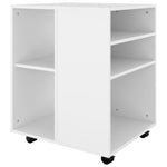 Rulleskap Hvit 60X53X72 Cm Konstruert Tre