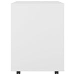 Rulleskap Hvit 60X53X72 Cm Konstruert Tre