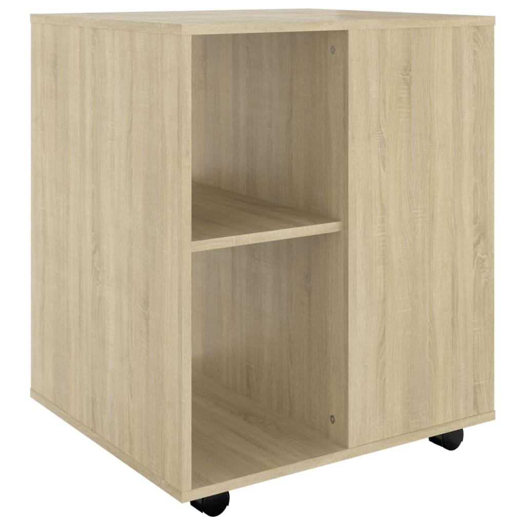 Rulleskap Sonoma Eik 60X53X72 Cm Sponplate