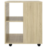 Rulleskap Sonoma Eik 60X53X72 Cm Sponplate