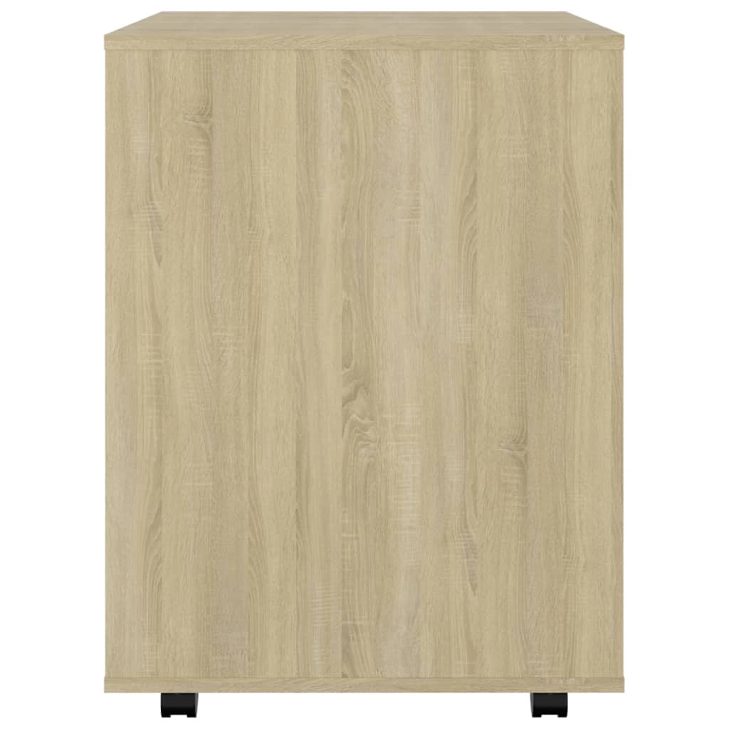 Rulleskap Sonoma Eik 60X53X72 Cm Sponplate
