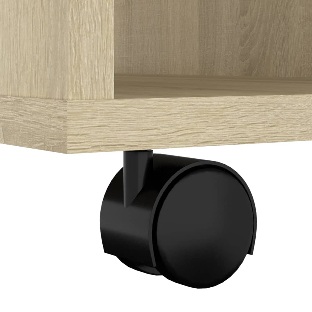 Rulleskap Sonoma Eik 60X53X72 Cm Sponplate