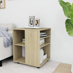 Rulleskap Sonoma Eik 60X53X72 Cm Sponplate