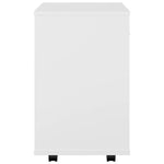 Rulleskap Hvit 46X36X59 Cm Konstruert Tre