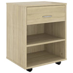 Rulleskap Sonoma Eik 46X36X59 Cm Konstruert Tre