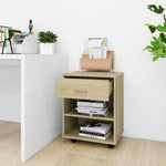 Rulleskap Sonoma Eik 46X36X59 Cm Konstruert Tre