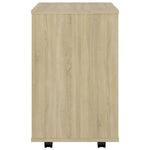 Rulleskap Sonoma Eik 46X36X59 Cm Konstruert Tre