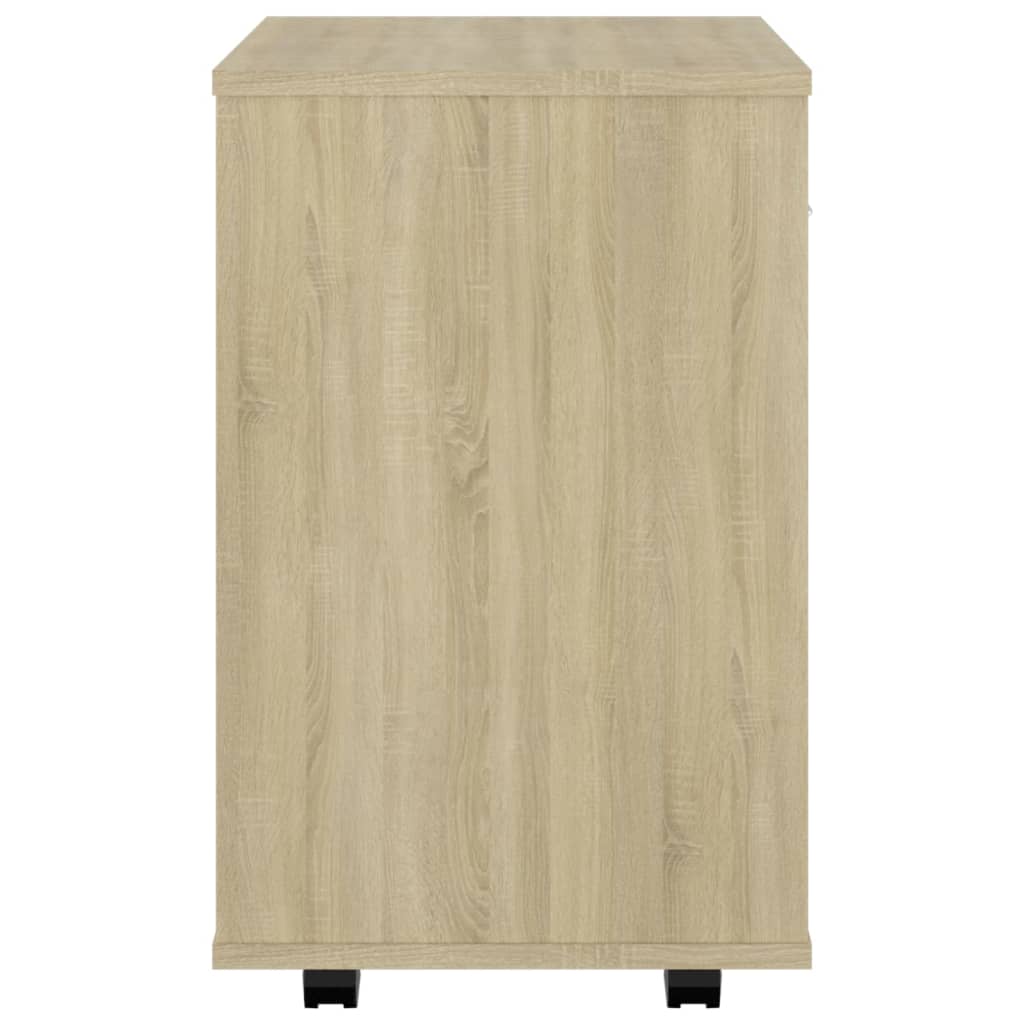 Rulleskap Sonoma Eik 46X36X59 Cm Konstruert Tre