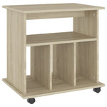 Rulleskap Sonoma Eik 60X45X60 Cm Konstruert Tre