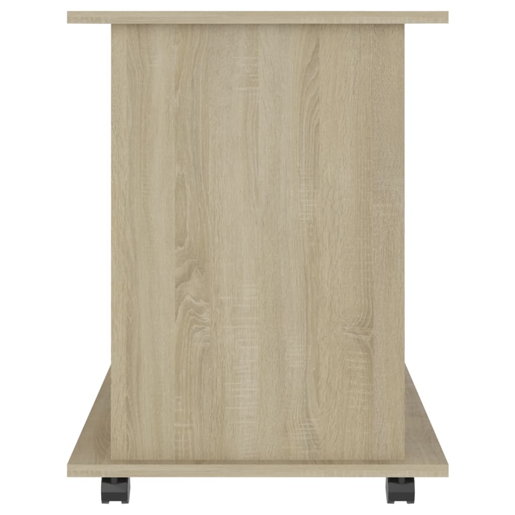 Rulleskap Sonoma Eik 60X45X60 Cm Konstruert Tre