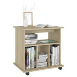 Rulleskap Sonoma Eik 60X45X60 Cm Konstruert Tre