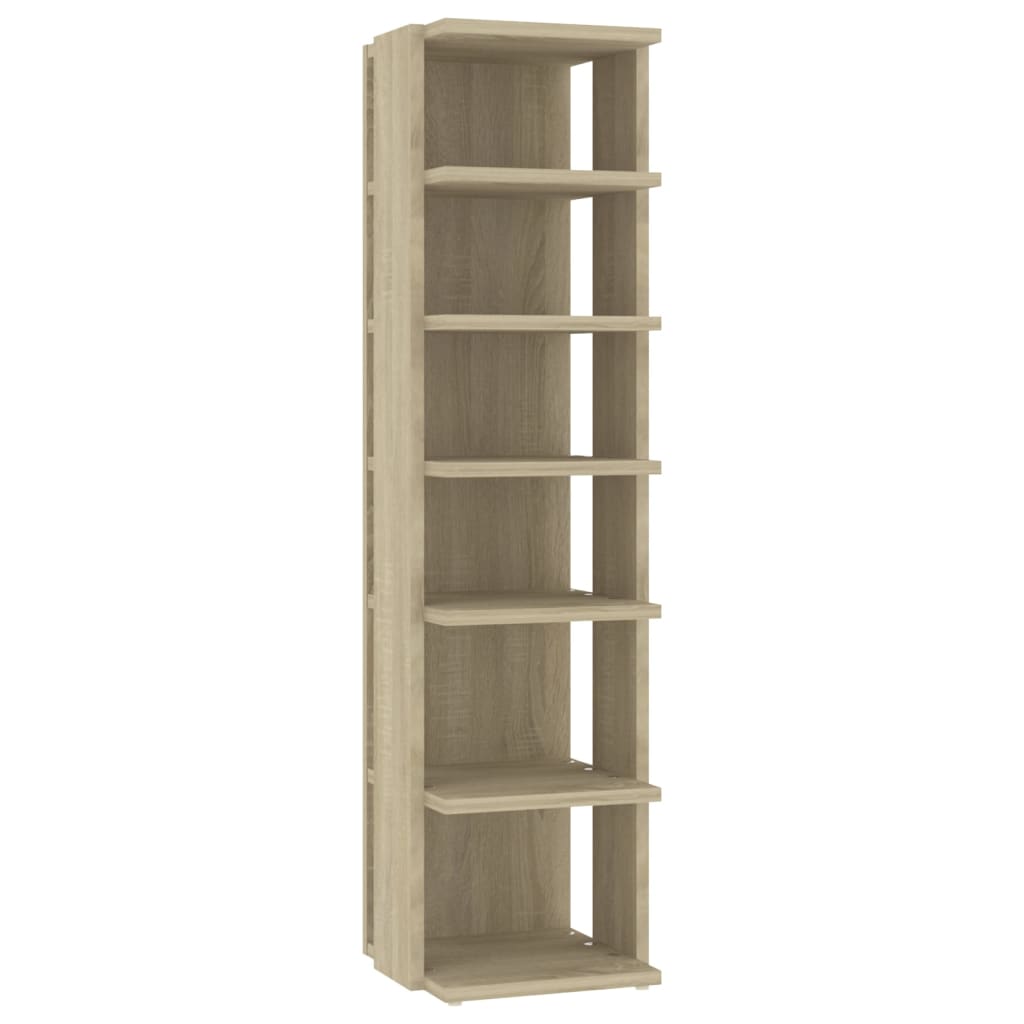 Skoskap Sonoma Eik 27,5X27X102 Cm Konstruert Tre