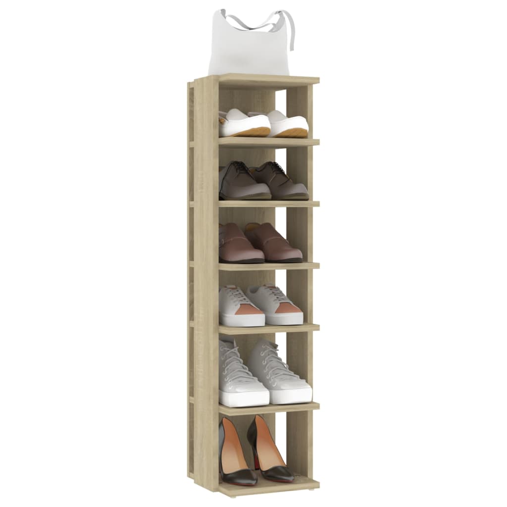 Skoskap Sonoma Eik 27,5X27X102 Cm Konstruert Tre