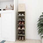 Skoskap Sonoma Eik 27,5X27X102 Cm Konstruert Tre
