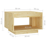 Salongbord 50X50X33,5 Cm Heltre Furu