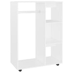 Garderobe Hvit 80X40X110 Cm Konstruert Tre