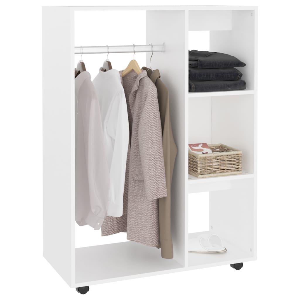 Garderobe Hvit 80X40X110 Cm Konstruert Tre
