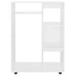 Garderobe Hvit 80X40X110 Cm Konstruert Tre