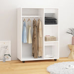 Garderobe Hvit 80X40X110 Cm Konstruert Tre