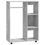 Garderobe Betonggrå 80X40X110 Cm Konstruert Tre