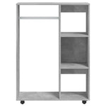 Garderobe Betonggrå 80X40X110 Cm Konstruert Tre