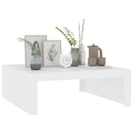 Salongbord Hvit 100X100X35 Cm Konstruert Tre