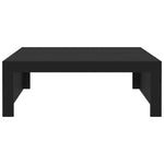 Salongbord Svart 100X100X35 Cm Konstruert Tre