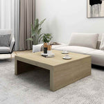 Salongbord Sonoma Eik 100X100X35 Cm Konstruert Tre