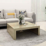 Salongbord Sonoma Eik 100X100X35 Cm Konstruert Tre