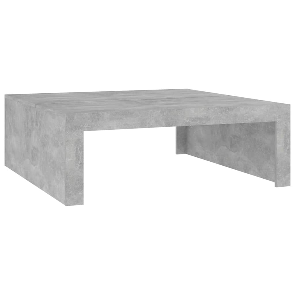 Salongbord Betonggrå 100X100X35 Cm Konstruert Tre